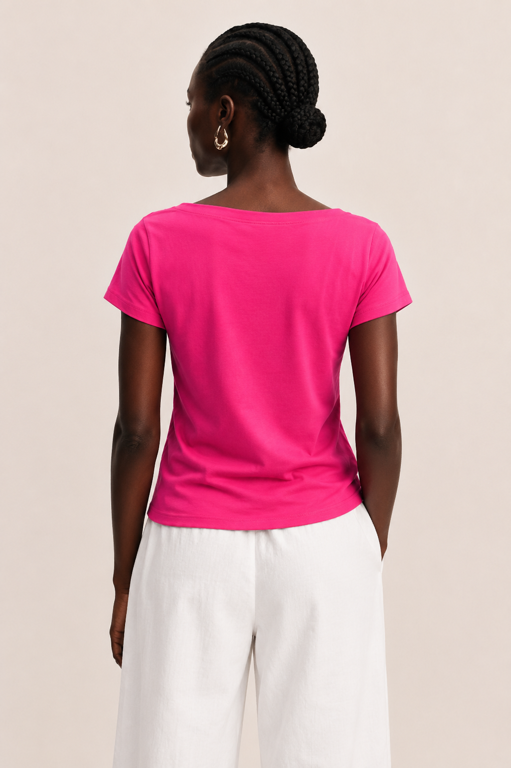 Pink Eyelet Top