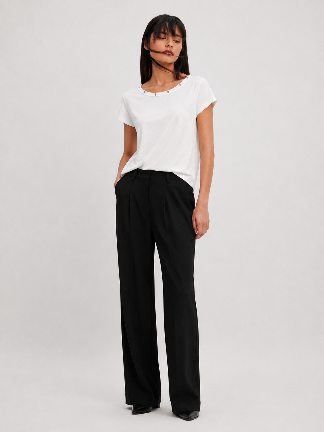 White Eyelet Top