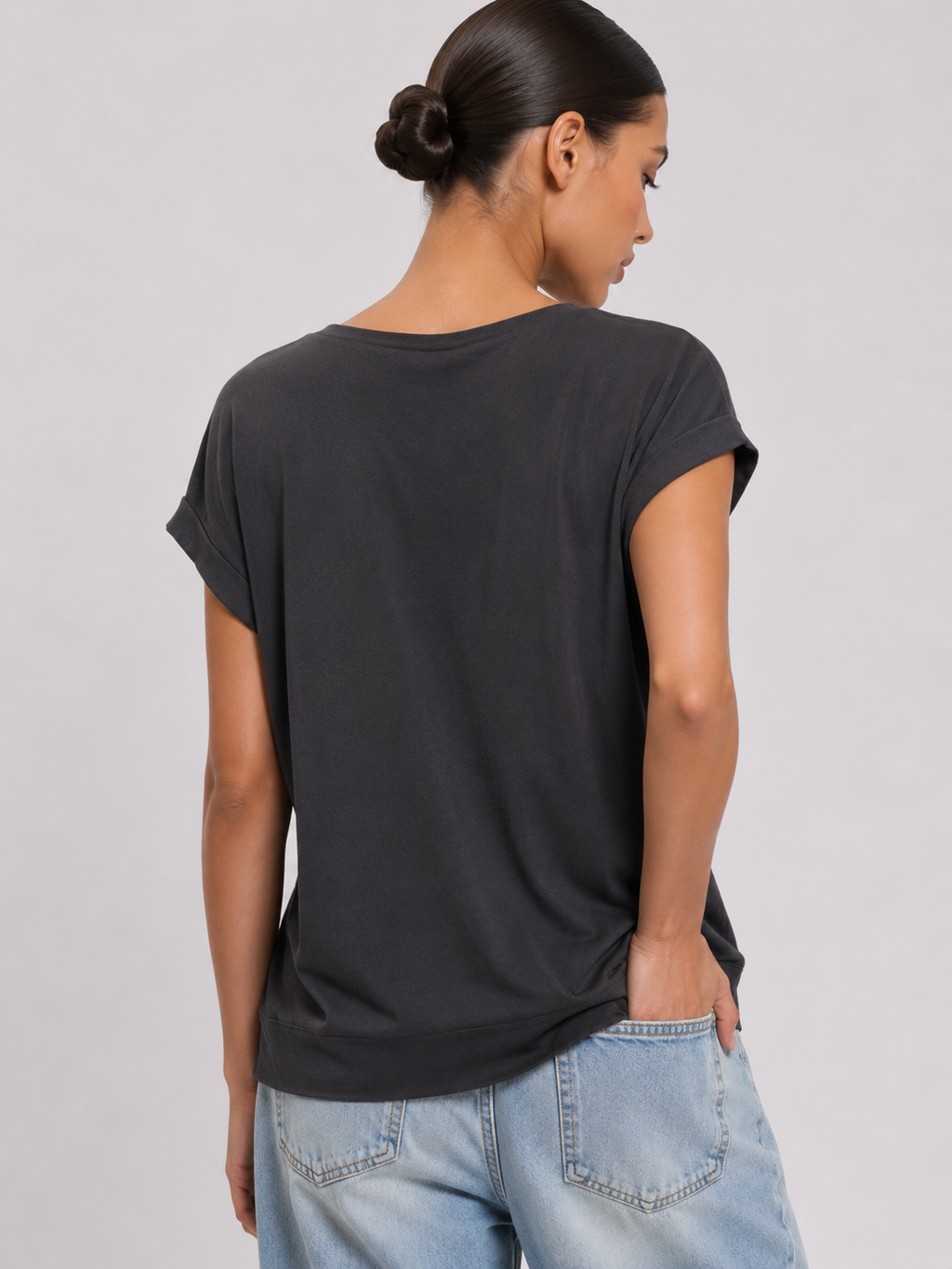 Gold Foil Scattered Hearts Top