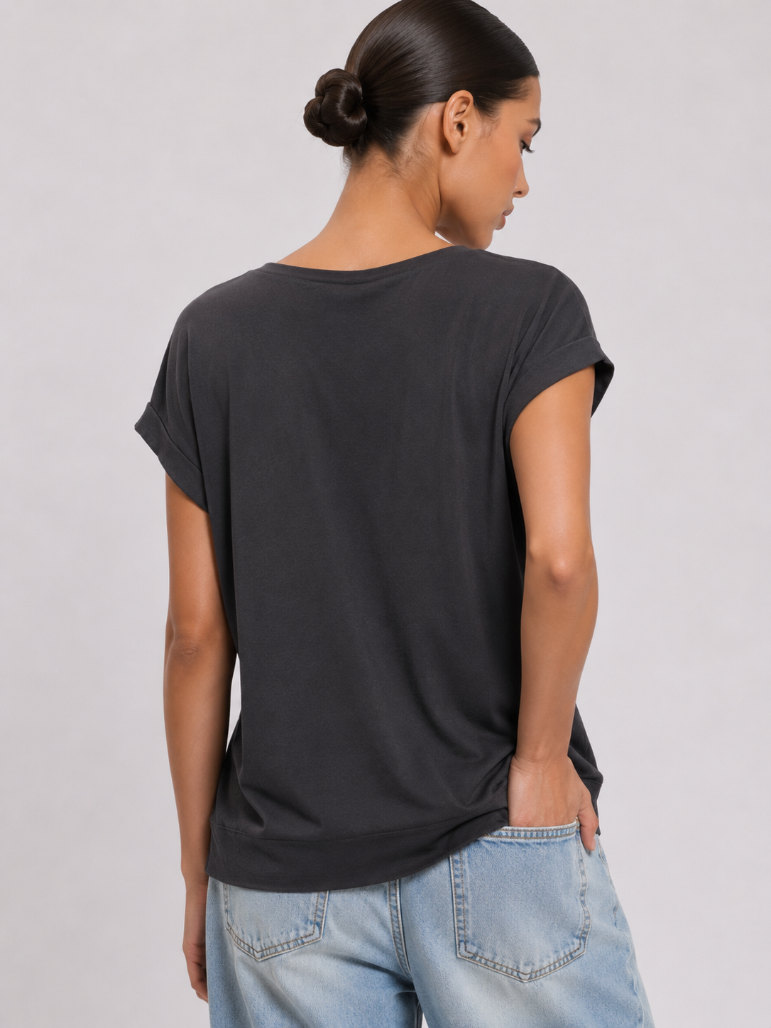 Gold Foil Scattered Hearts Top