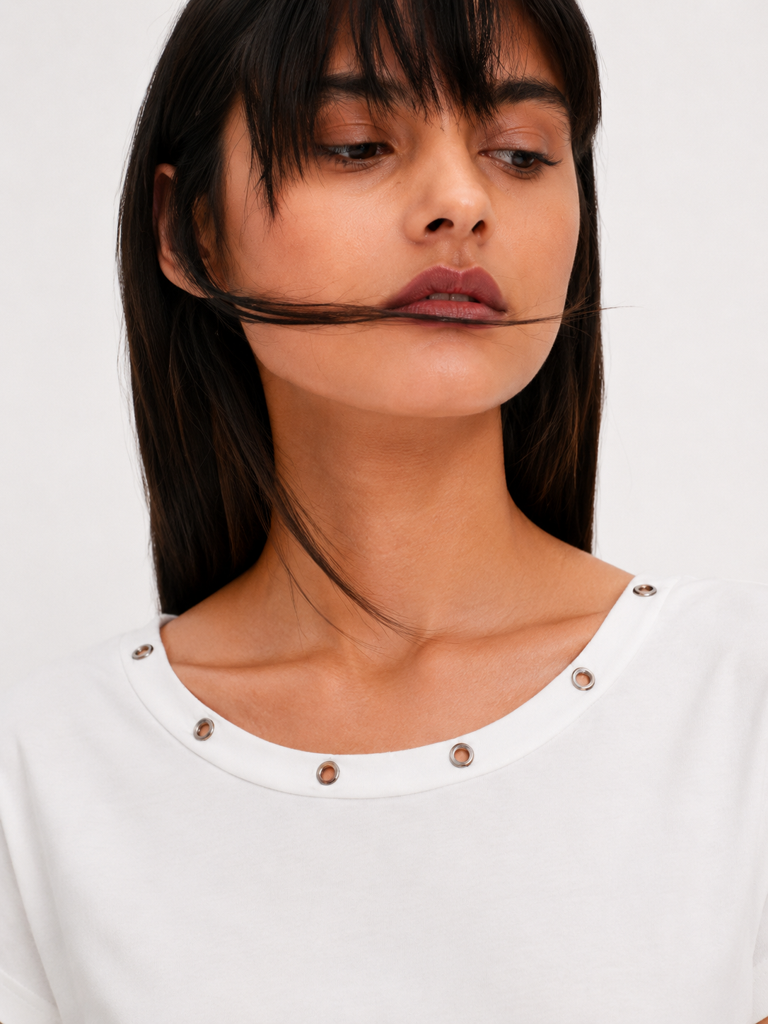 White Eyelet Top
